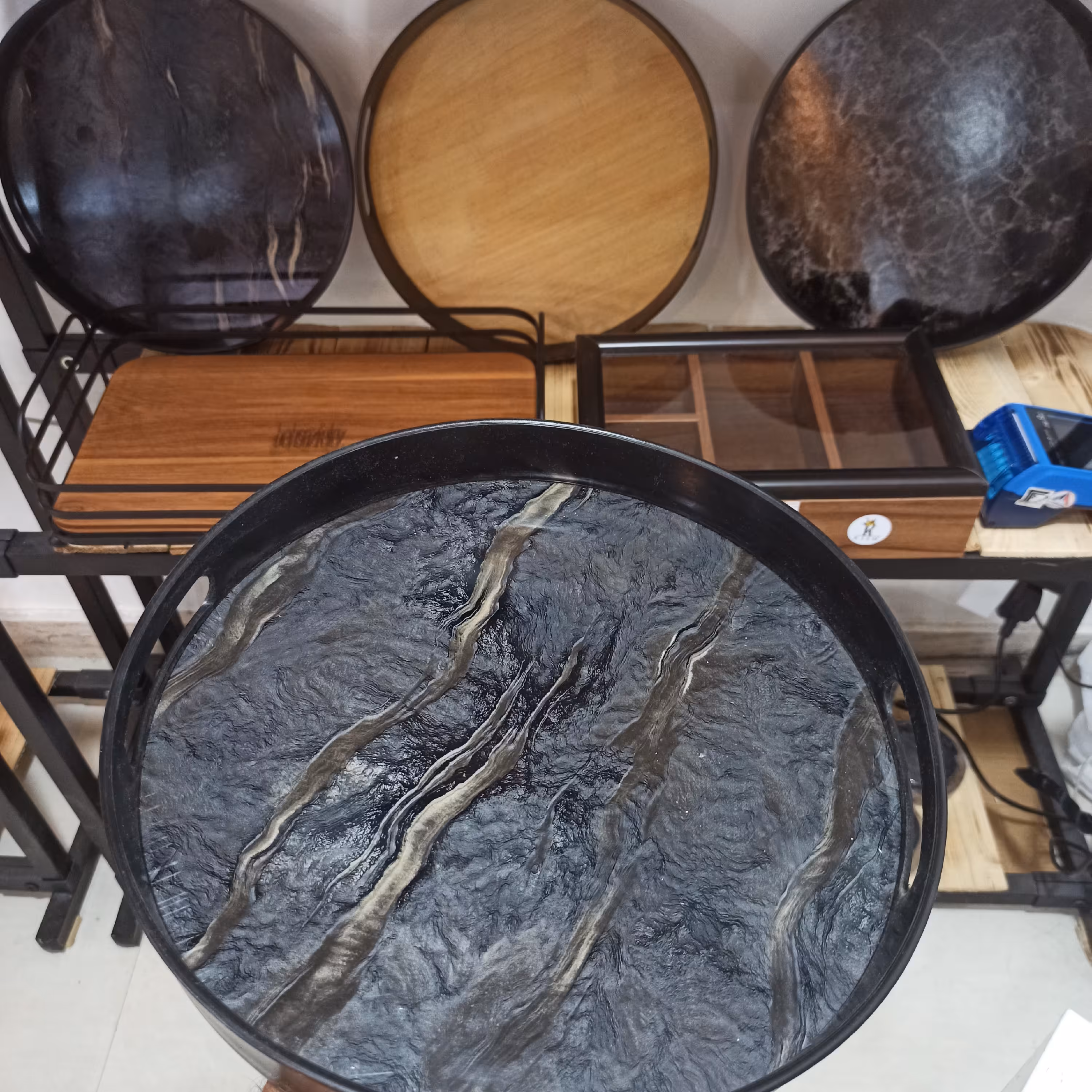 سینی پلاستیکی طرح آینه ای 