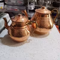 ست کتری قوری مس