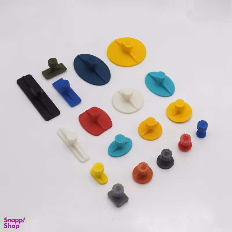 سری چسبونک پلاستیکی صافکاری خودرو مدل YP-018 مجموعه 18 عددی