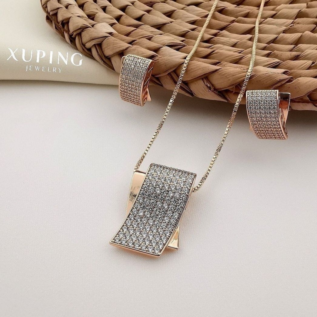 نیم ست مارشال - برند ژوپینگ - آبکاری شده با طلای 18 عیار