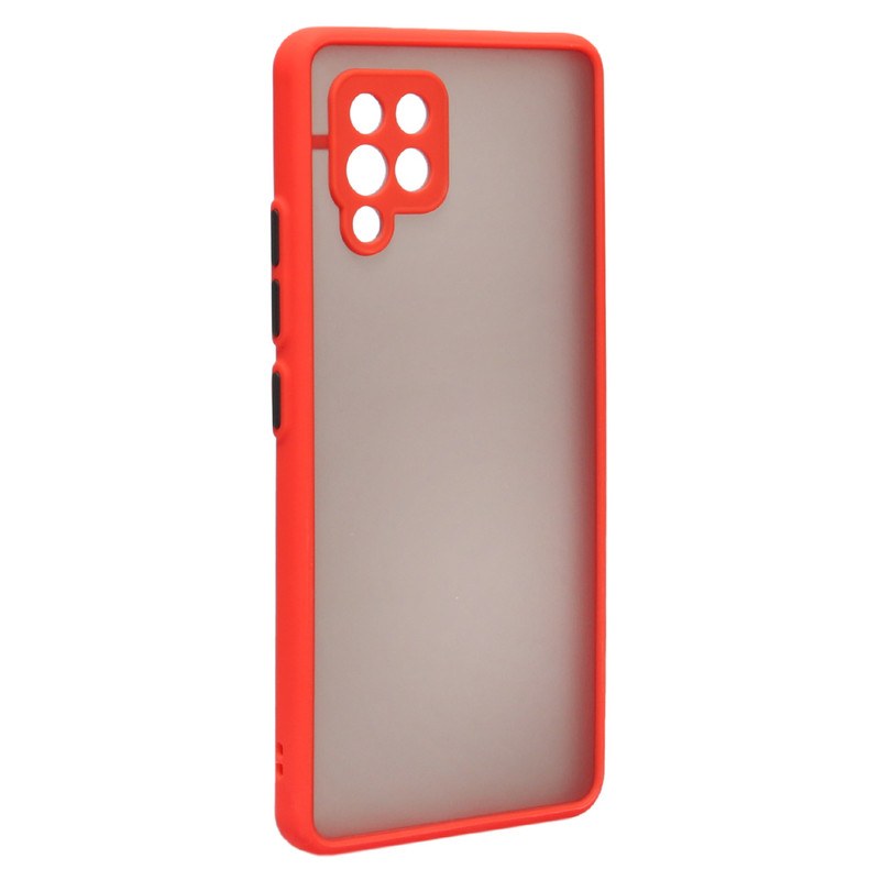 کاور مدل پشت مات محافظ لنز دار مناسب برای گوشی موبایل سامسونگ Galaxy A42