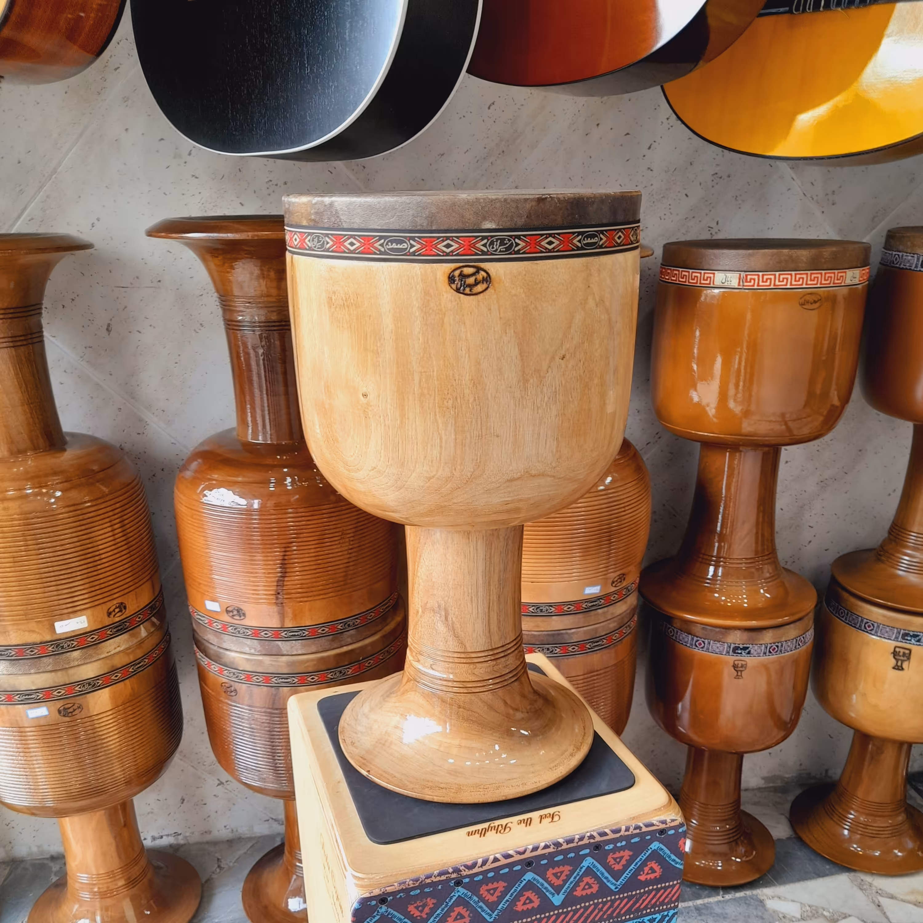 تنبک شیرانی مدل دو مهر سایز 26 