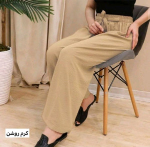 شلوار زنانه ابروبادی گرم بالا تابستانه فیری سایز قواره دار