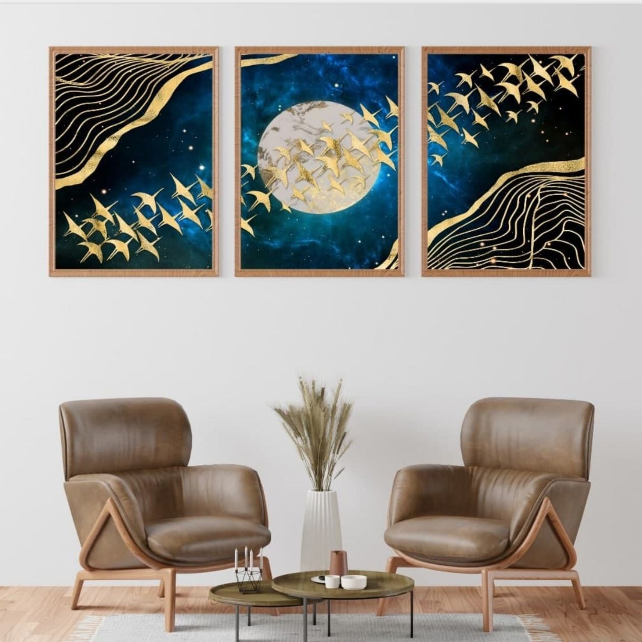 تابلو دکوراتیو 3تیکه کد 648