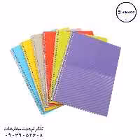 دفتر 50 خطی تکرنگ فنری رستا