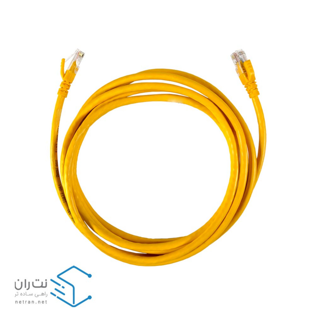 قیمت و خرید پچ کورد لگراند Cat6 UTP روکش PVC زرد 3 متری | نت ران