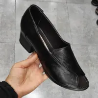 کفش  زنانه جلو باز پاشنه سه سانت