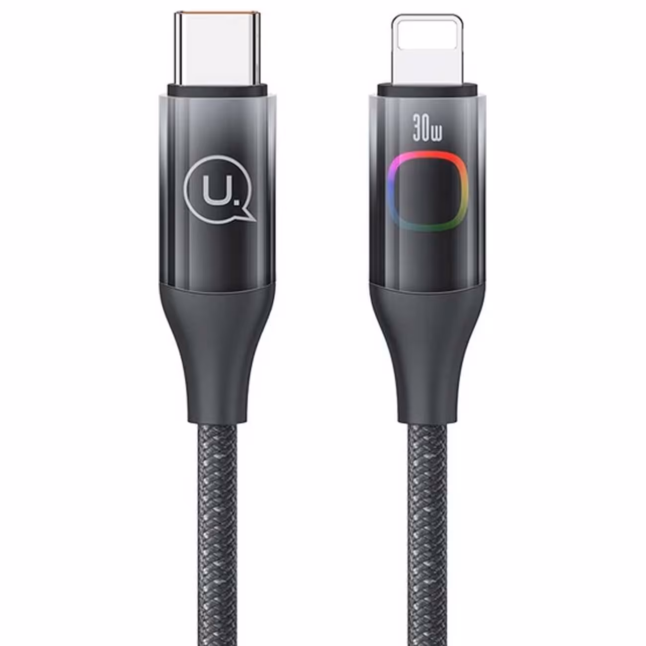 کابل آیفونی فست شارژ تایپ سی به لایتنینگ 30 وات 1.2 متری یوسامز US-SJ638