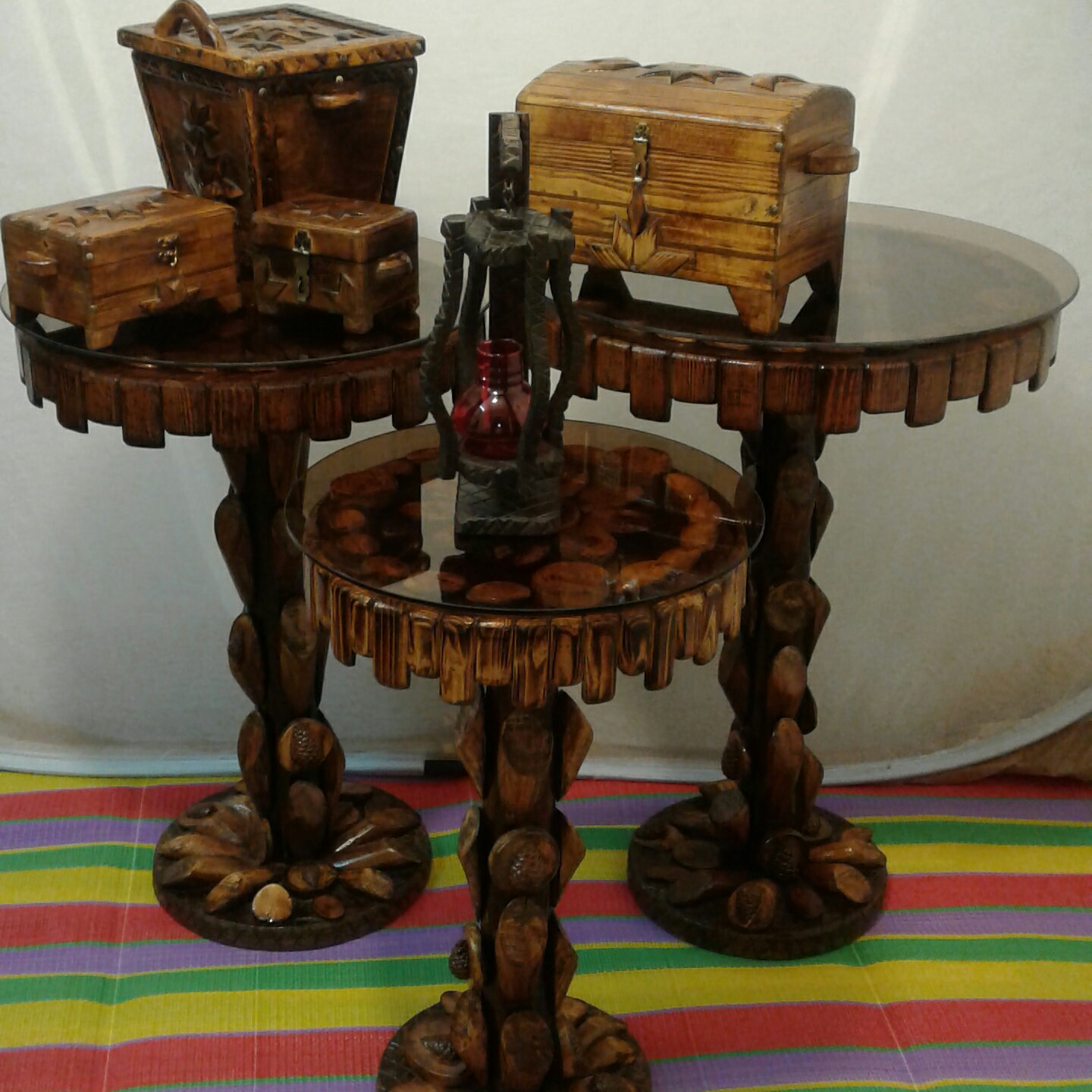 سطل زباله چوبی دکوری تزئینی چوب سفید صنوبر