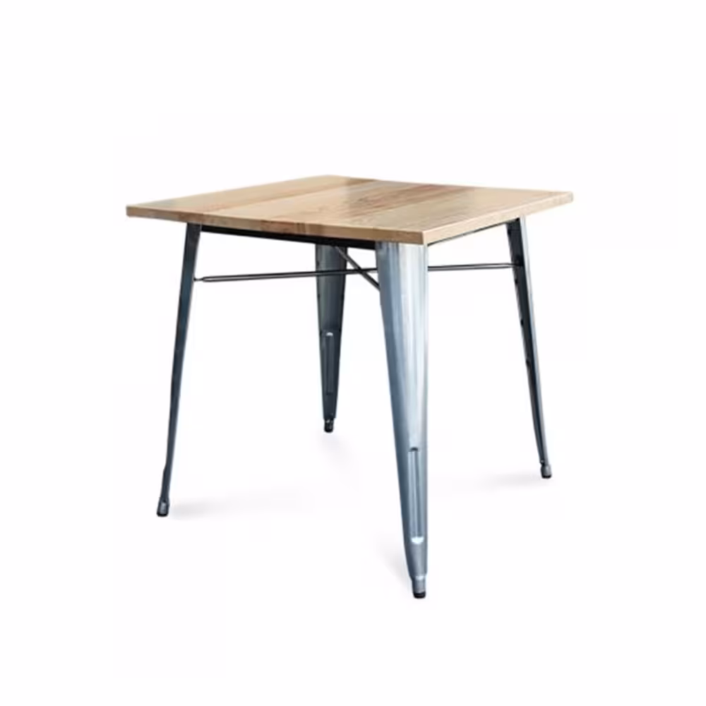 میز مربع مدل TOLIX با پایه تولیکس فلزی نظری