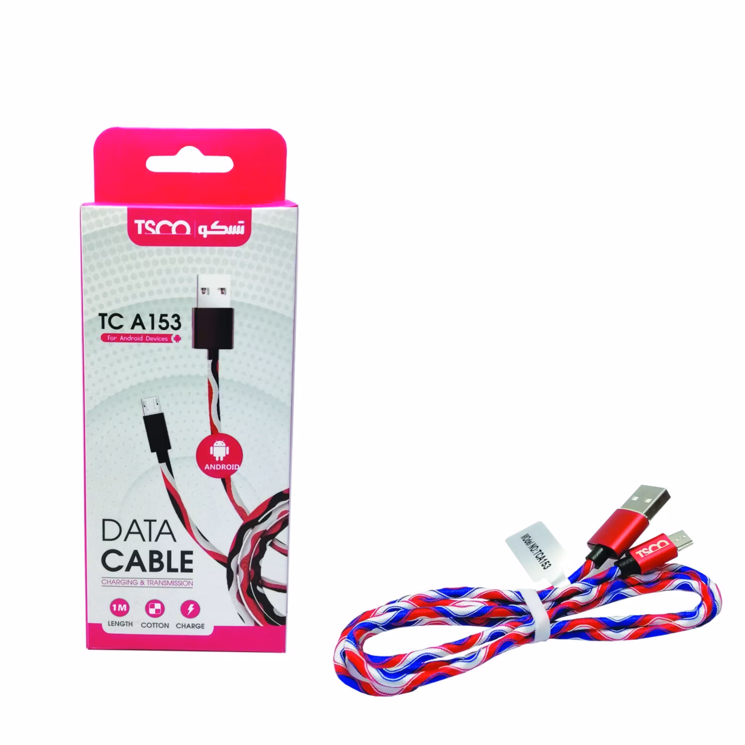 کابل تبدیل USB به microUSB تسکو مدل TC A153 طول 1 متر