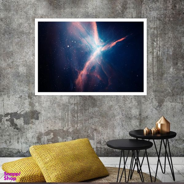 تابلو بکلیت طرح کهکشان و ستارگان مدل قاب شاسی W-s8250