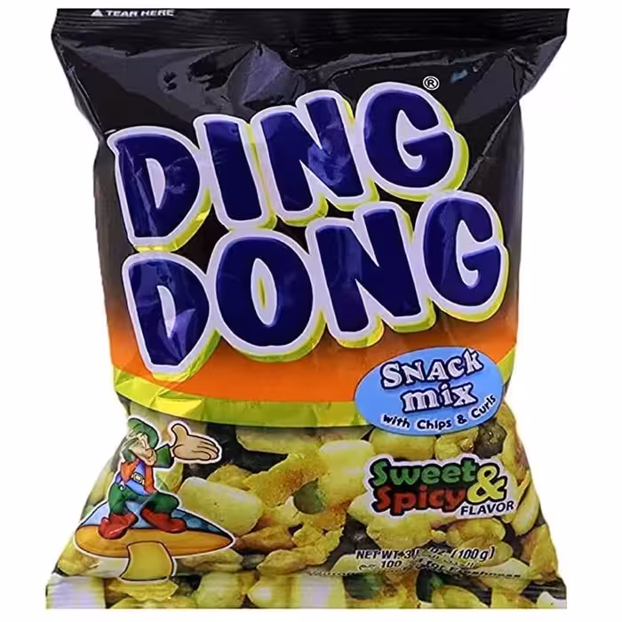   آجیل هندی دینگ دونگ مدل میکس تند و شیرین 100 گرمی