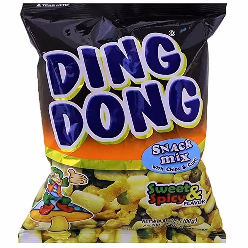   آجیل هندی دینگ دونگ مدل میکس تند و شیرین 100 گرمی