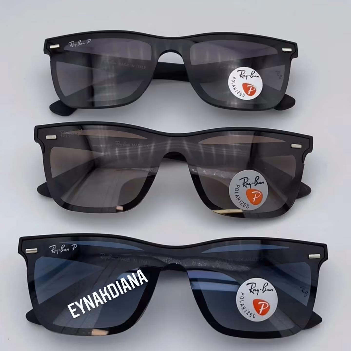 عینک آفتابی های کپی ری بن کایٔوچویی بدون فرم در رنگهای مشکی قهوه‌ای آبی لایت