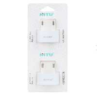 تبدیل برق 2 به 2 از برند نیتو مدل A1 بسته 2 عددی سفید رنگ ارسال به سراسر ایران 