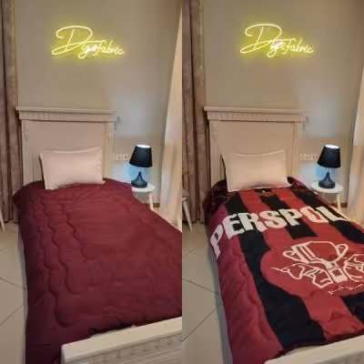 لحاف یک نفره طرح پرسپولیس