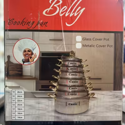 قابلمه 14 پارچه کاسیو لب چدن