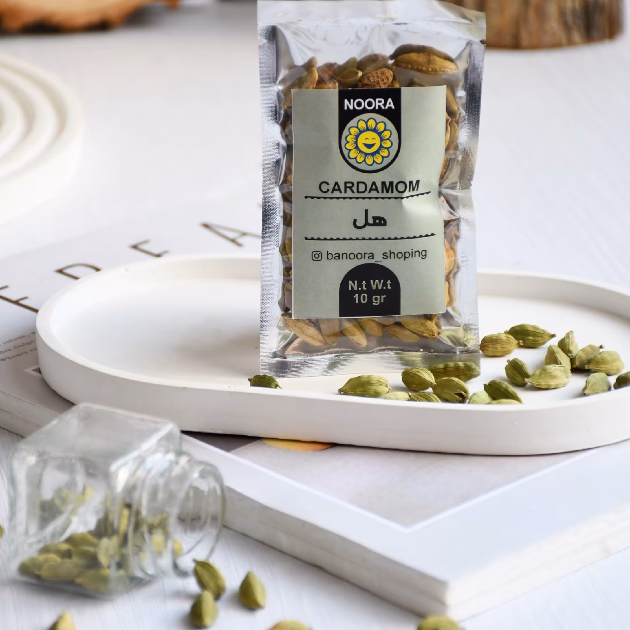 هل اکبر بنفش 10گرمی دانه درشت(8 میل) اعلا