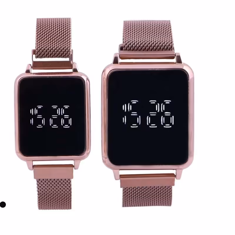 ست ساعت مچی دیجیتالی زنانه و مردانه مدل مگنتی