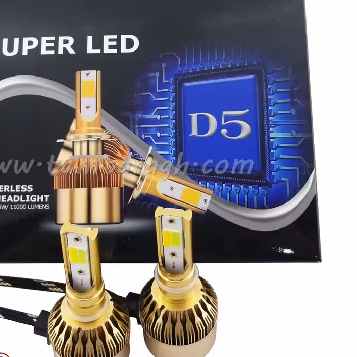 هدلایت سه رنگ D5 پایه H1 فلشر و ضد اب و ضربه دارای گارانتی مناسب انواع خودرو نوردهی عالی و کم مصرف