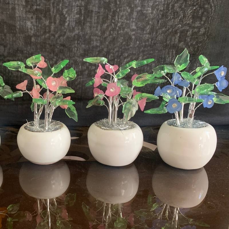 گلدون کریستالی شکوفه ریز