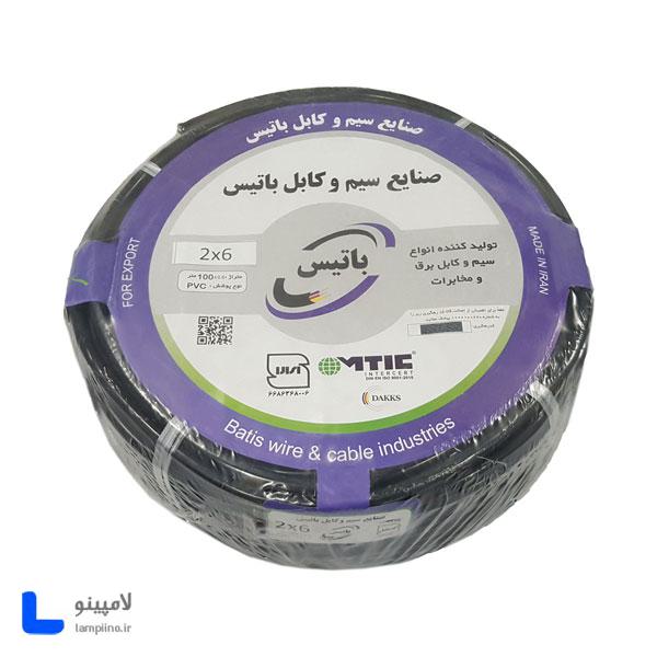 کابل افشان 6×2 باتیس حلقه 100 متری