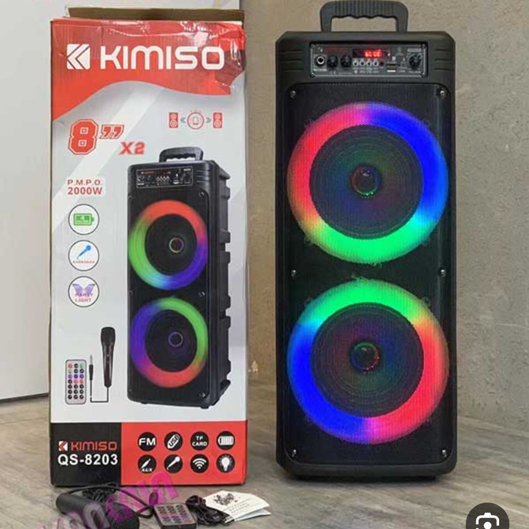 اسپیکر بلوتوثی قابل حمل کیمسو مدل 8203 به همراه میکروفون(کیفیت عالی) 