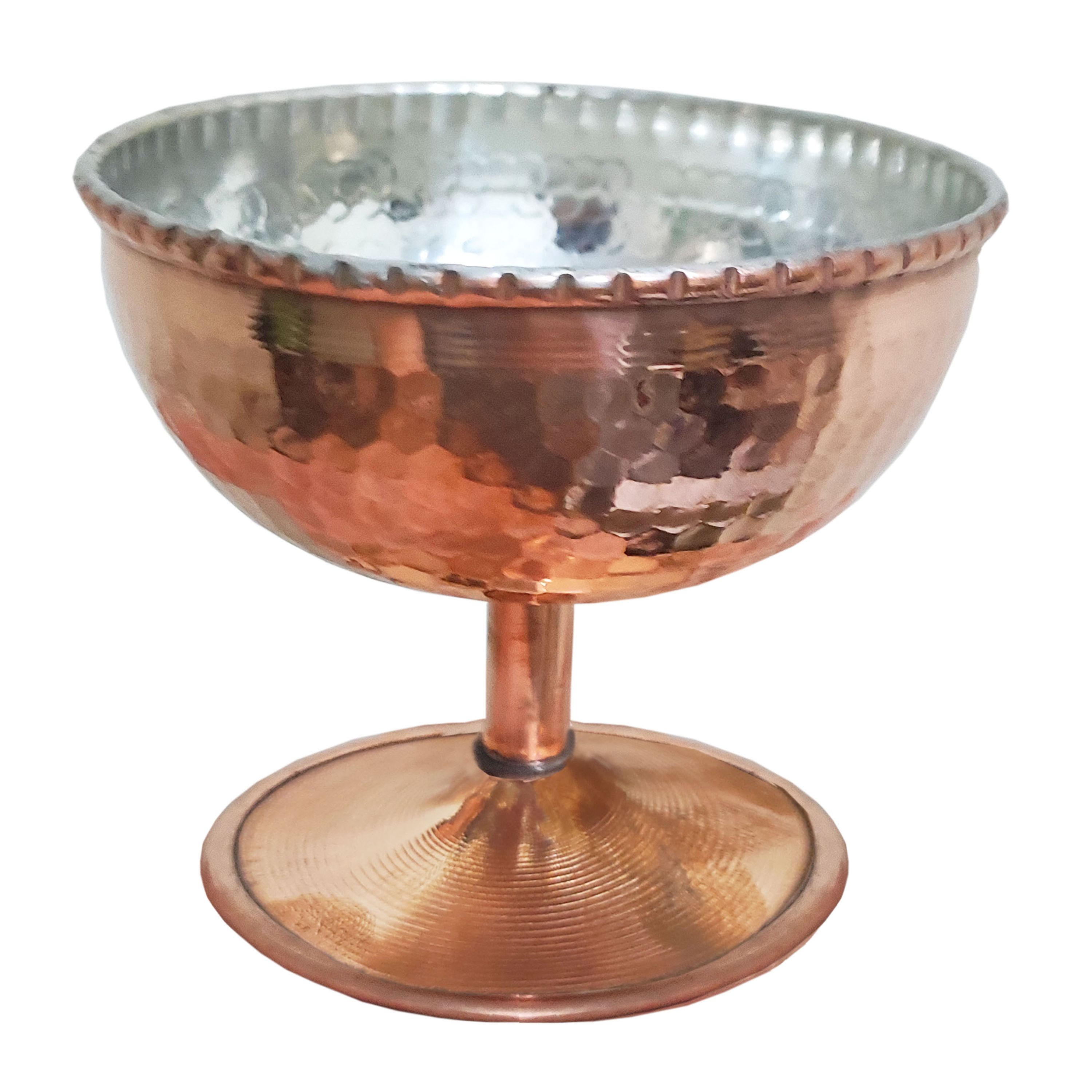 بستنی خوری مسی مدل کوپر با قطر 9 سانتی متر و کیفیت درجه یک