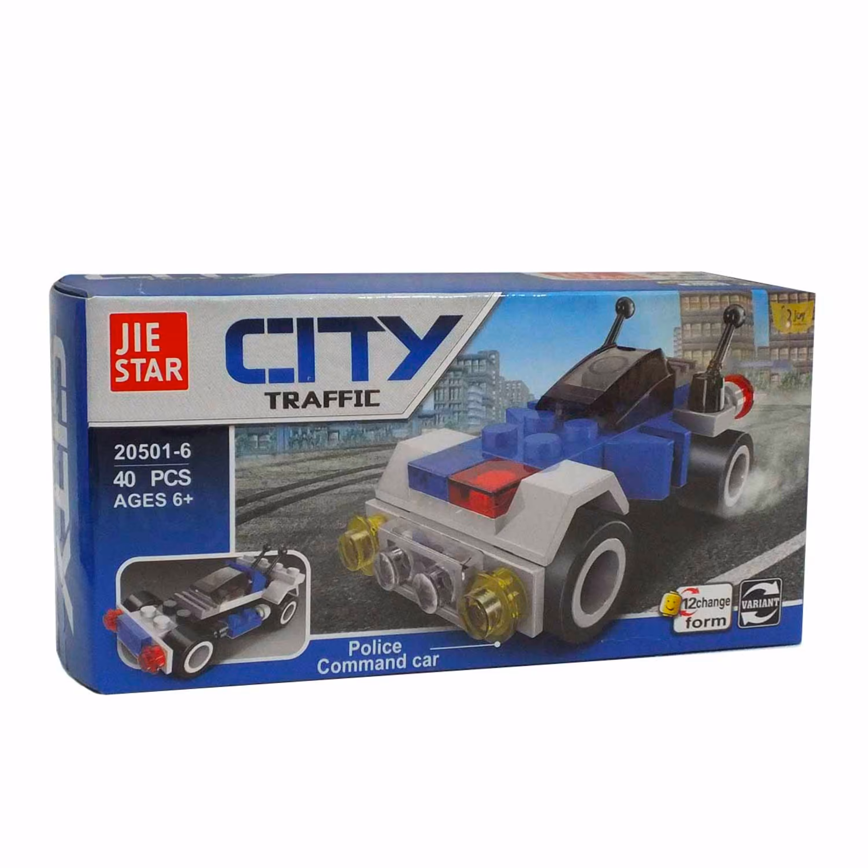 لگو شهر ماشین پلیس کماندو JIE STAR 20501-6-526