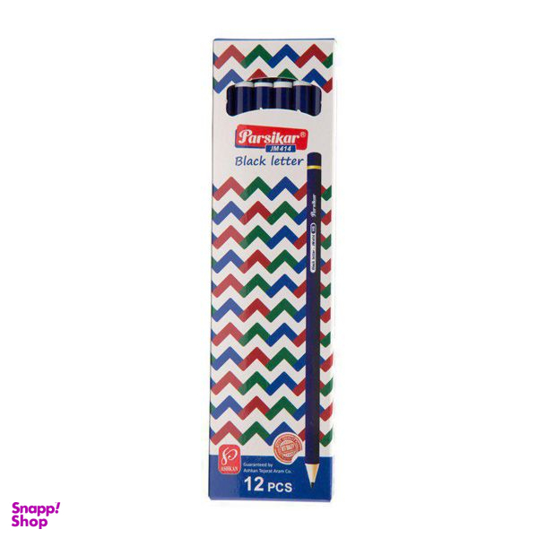 مداد مشکی پارسی کار مدل JM414 بسته 12 عددی