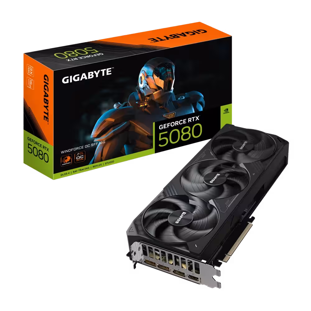 کارت گرافیک GIGABYTE RTX 5080 WINDFORCE OC SFF 16GB