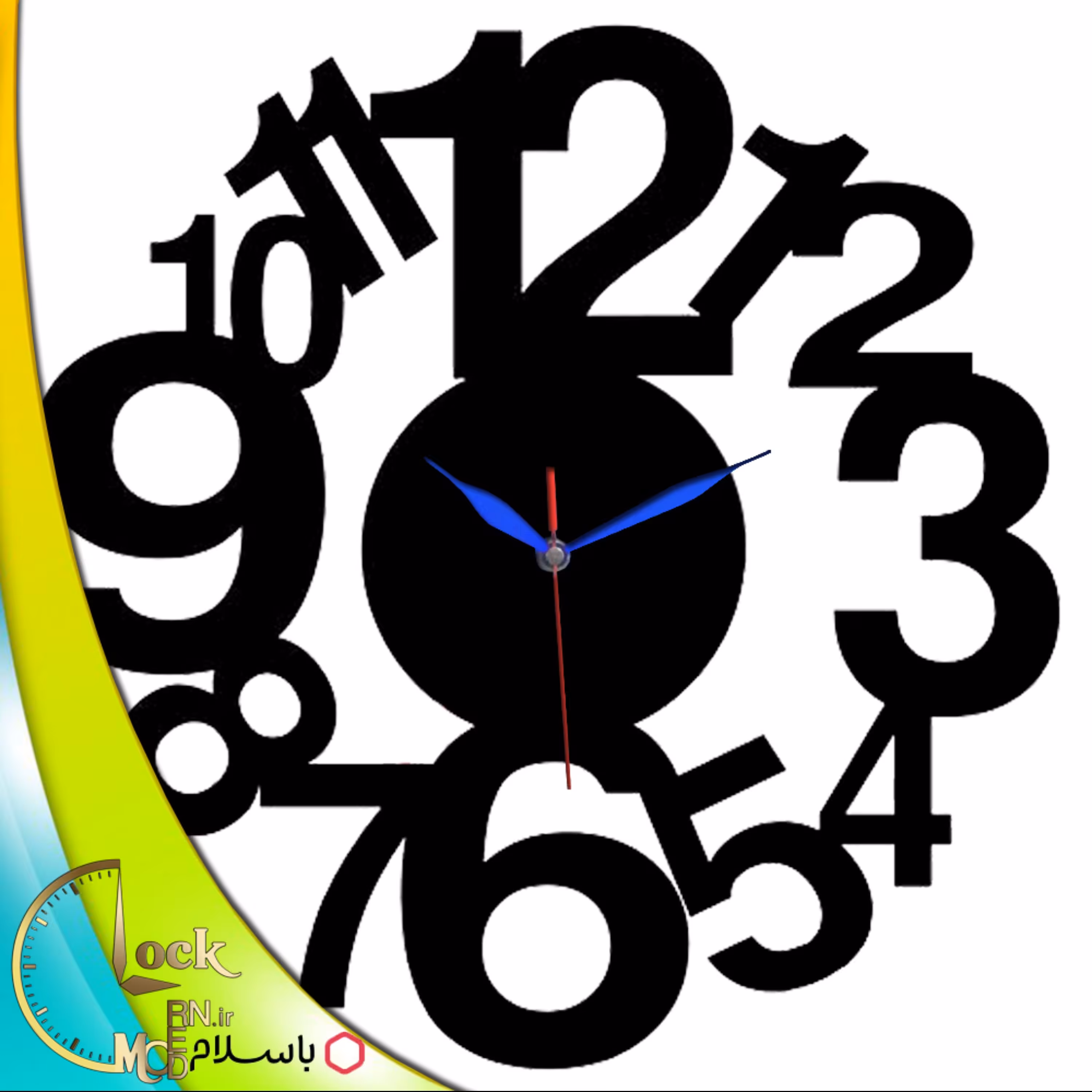 ساعت دیواری طرح فانتزی کد 552 (پس کرایه)
