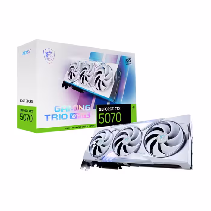 خرید کارت گرافیک MSI GeForce RTX 5070 12G Gaming Trio OC White با بهترین قیمت