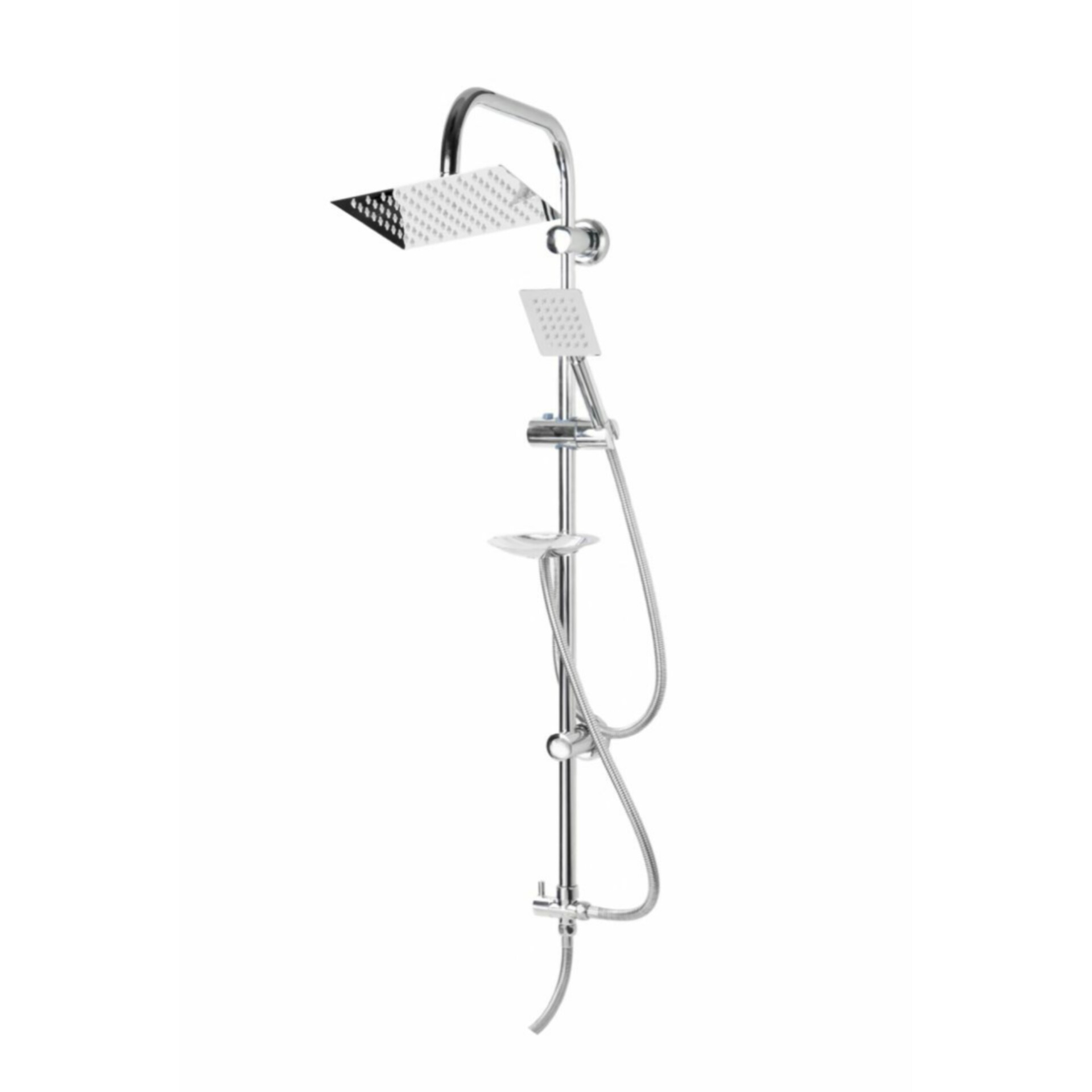 علم دوش یونیورست دوکاره مدل فلت کروم ارسال به کل کشور پس کرایه 