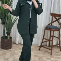   ست کارگو کتان  شلوار  و بلوز  زنانه و دخترانه ست کارگو  سویشرت و شلوار  