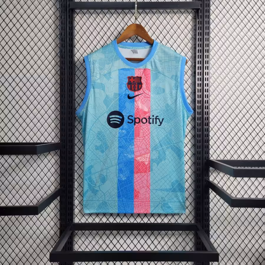 لباس تمرین آستین حلقه بارسلونا 2023