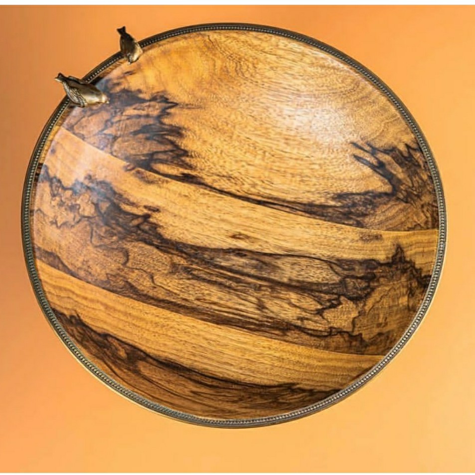 میوه خوری چوبی،پایه و دور برنج کاری ،چوب وارداتی آفریقایی،برند گلدکیش 