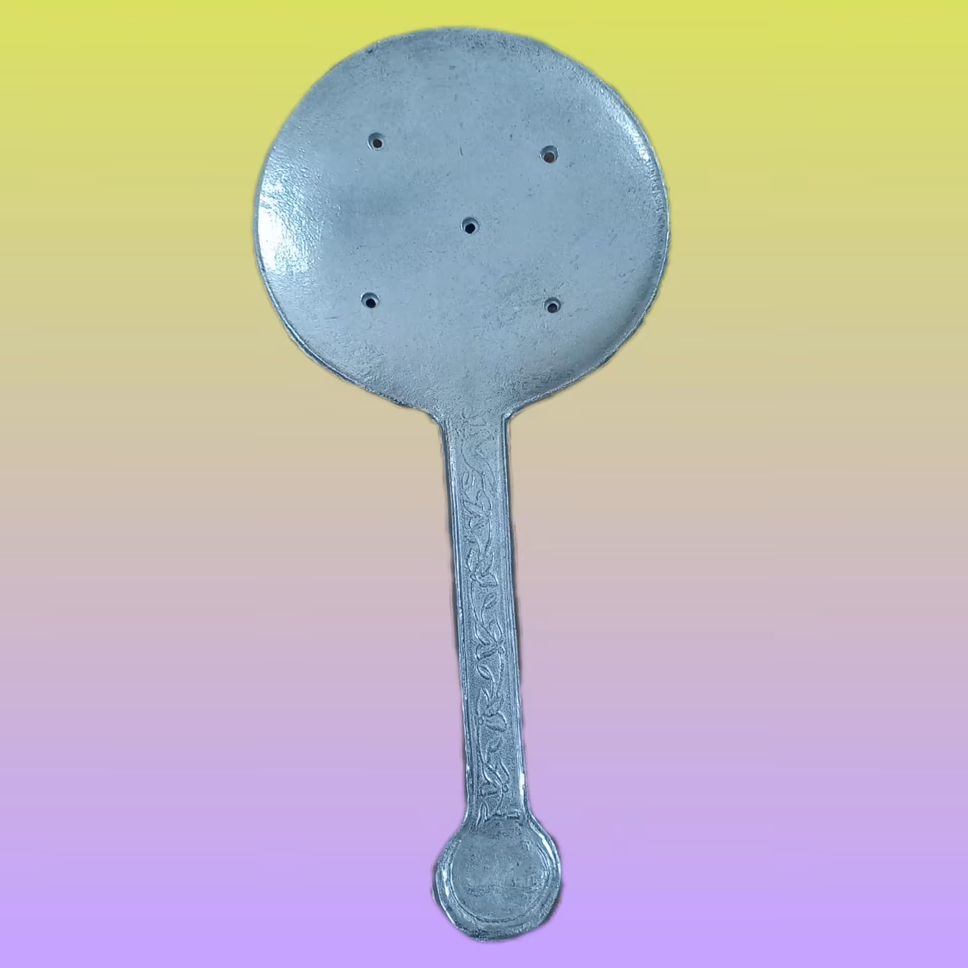 کفگیر روحی دسته کوتاه کف پهن