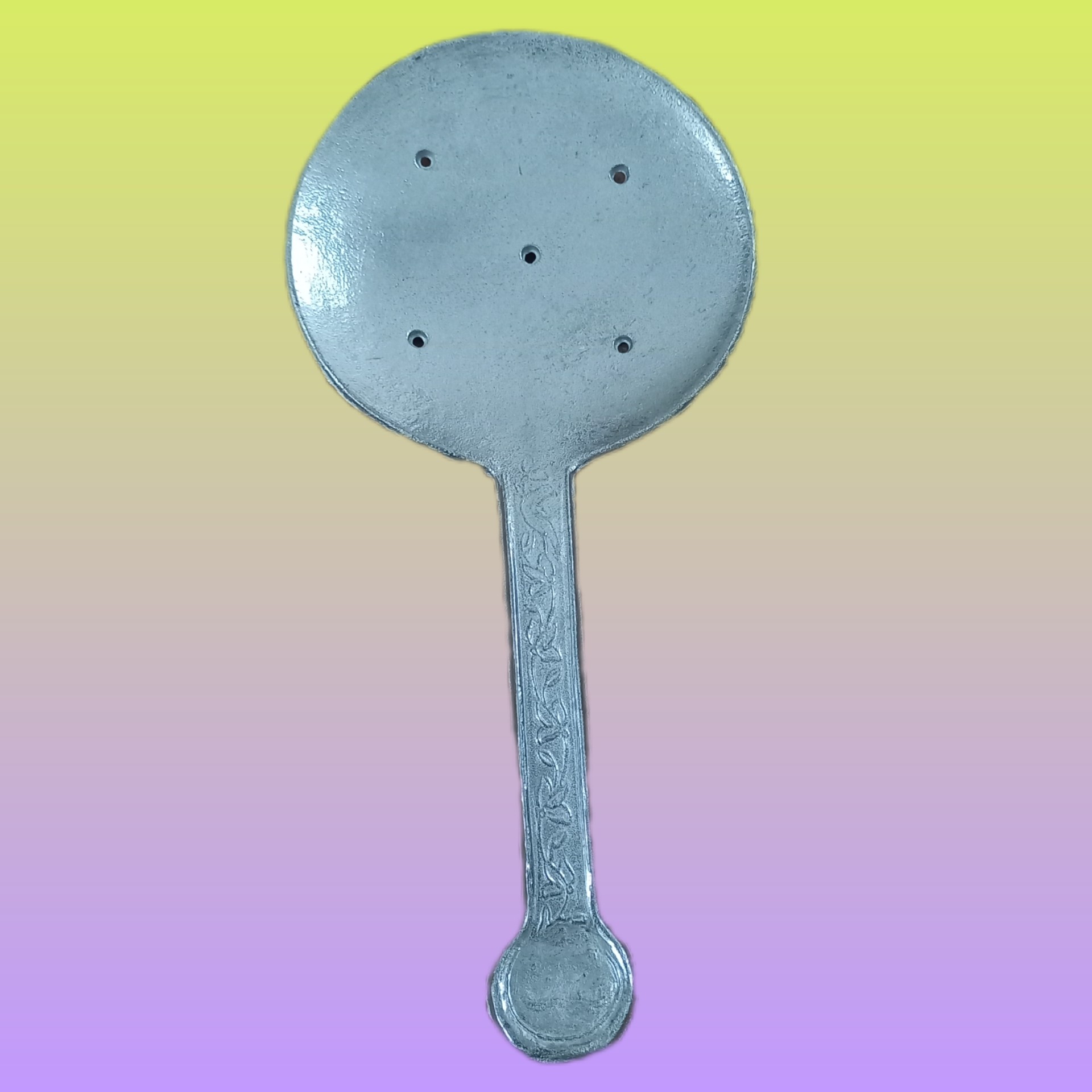 کفگیر روحی دسته کوتاه کف پهن