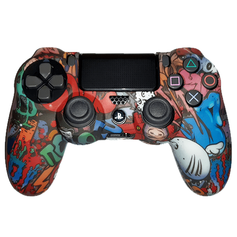 روکش دسته بازی PS4 طرح فانتزی چند رنگ