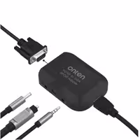 ادابتور تبدیل اونتن مدل HDMI to VGA optical with audio adapter OTN-35165