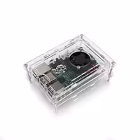 جعبه (کیس) پلکسی گلس رسپبری پای 3 با قابلیت نصب فن