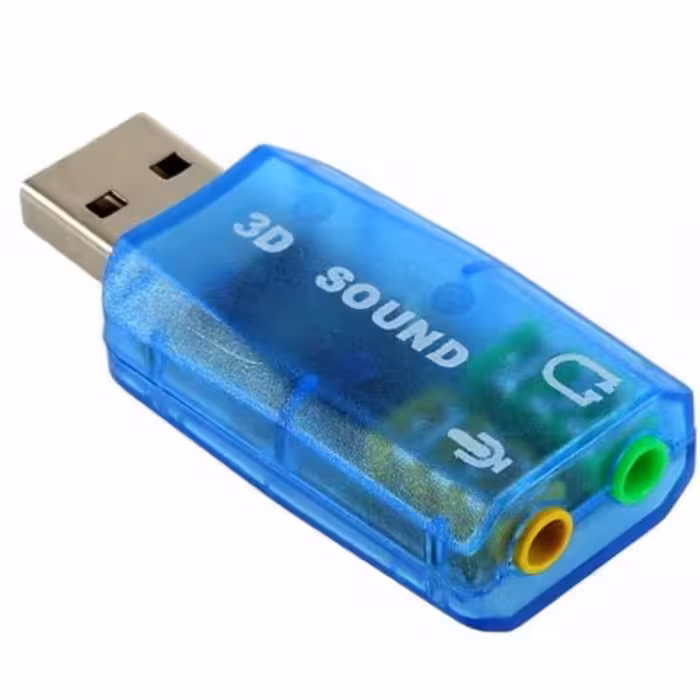 کارت صدا USB اکسترنال دی نت (ساند یو اس بی)

