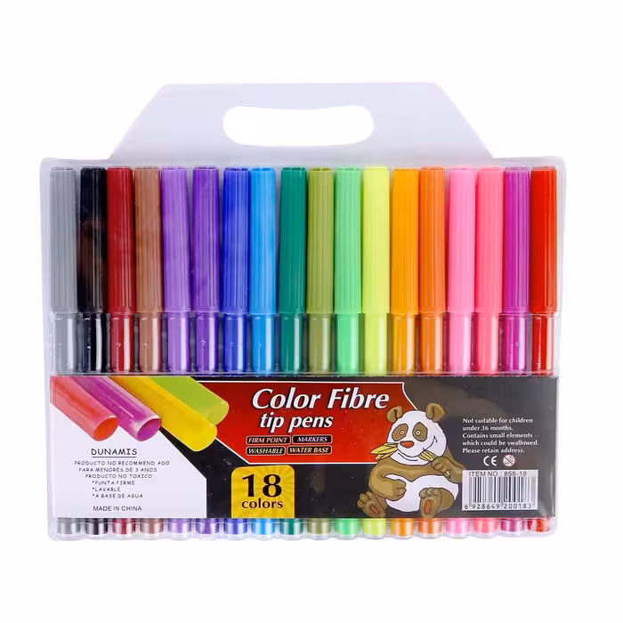 ماژیک 18 رنگ کالر فایبر (color Fibre)