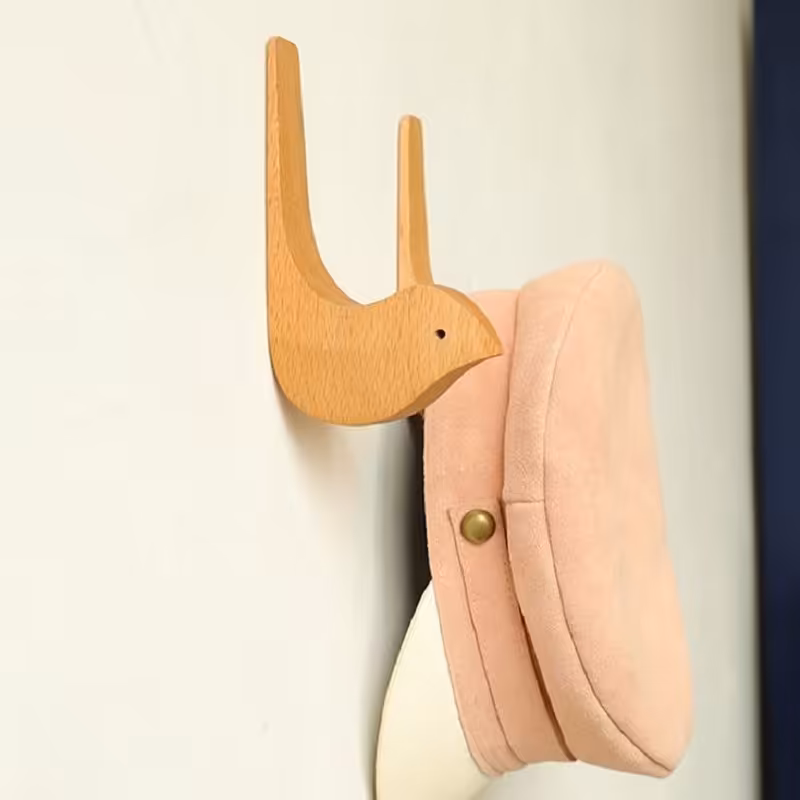 جالباسی دیواری مجموعه 2 عددی طرح گنجشک A222