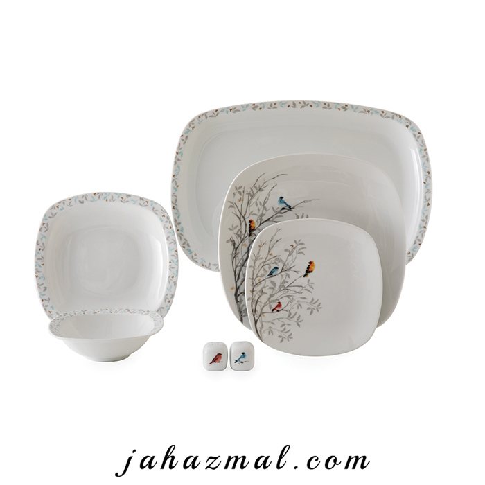 سرویس چینی زرین طرح رسپینا 27 پارچه