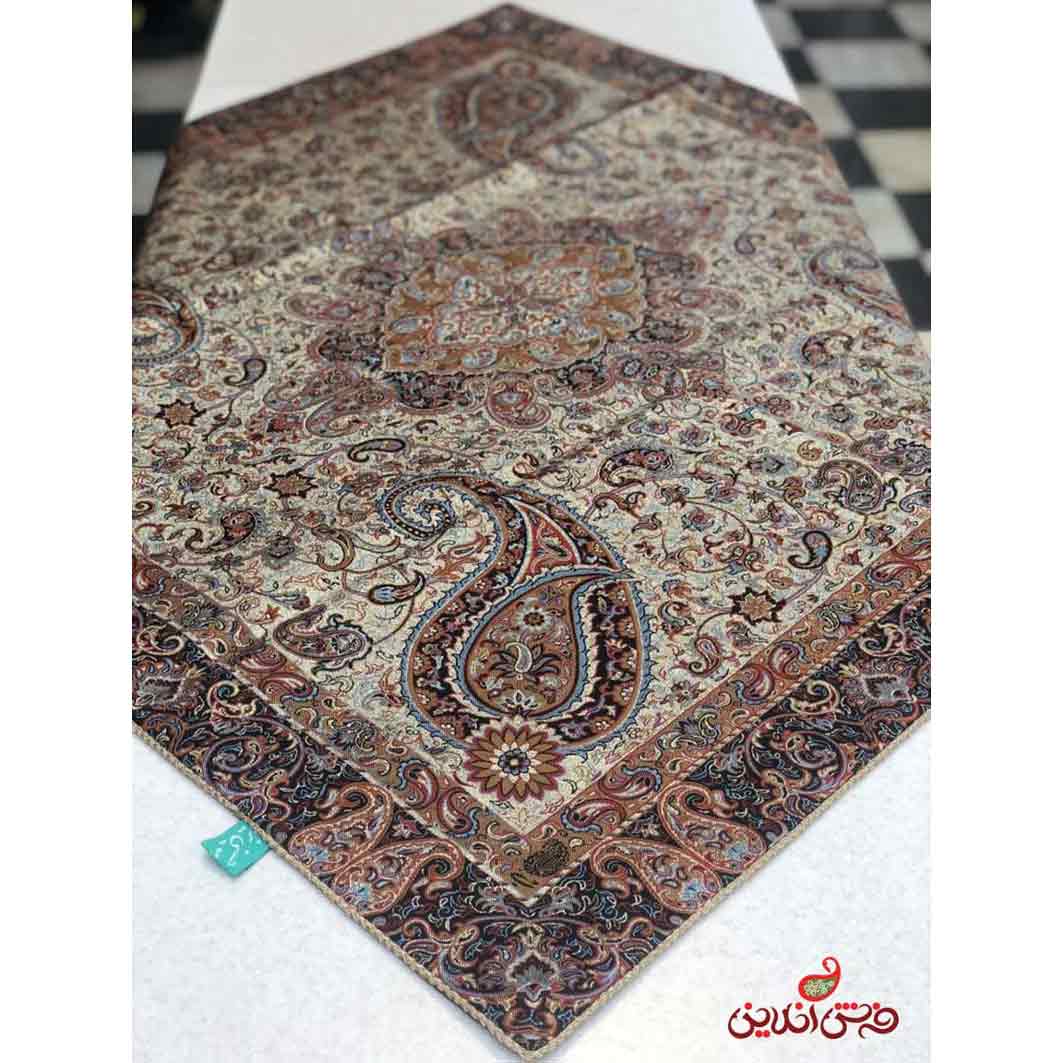 رومیزی مربع ترمه کد 12