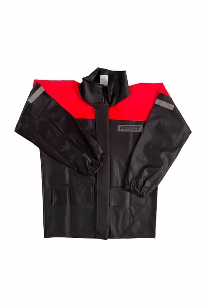 بارانی موتورسوار قرمز 1134 PVC POCKET TEAM RAINCOAT فوقانی Forte Gt