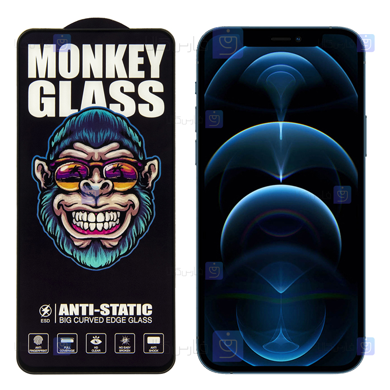 خرید گلس گوشی Apple iPhone 12 Pro مدل Monkey Anti Static